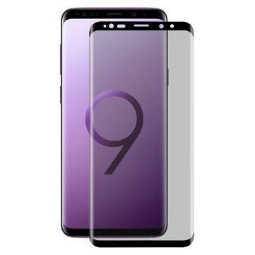 SAMSUNG S9 PLUS TEMPERED GLASS BLACK CURVED